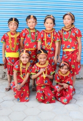 dancing group at festival program